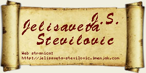 Jelisaveta Stevilović vizit kartica
